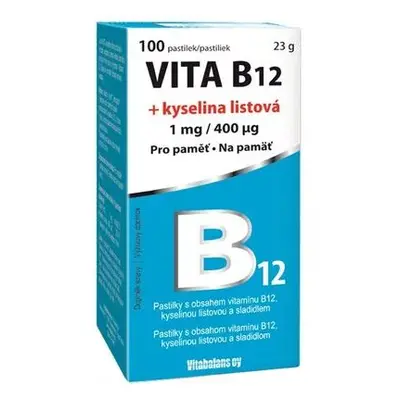 Vita B12+kyselina listová 1mg/400mcg tbl.30