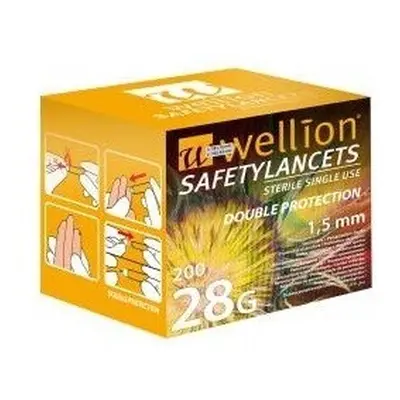 Wellion Safety Lancets jehly jednorázové 28G 200ks