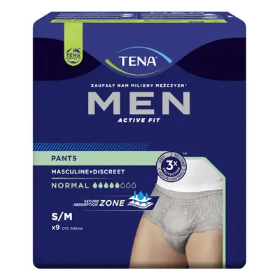 Tena Men Pants Normal Grey S/M kalhotky absorpční natahovací