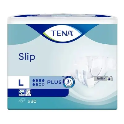 TENA SLIP PLUS LARGE KALHOTKY ABSORPČNÍ ZALEPOVACÍ,vel. L (30 ks)