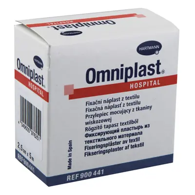 Náplast Omniplast textilní 2.5cmx5m 1ks