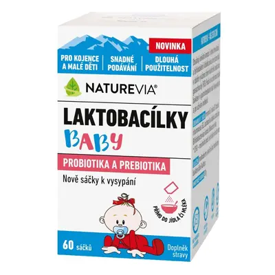 NatureVia Laktobacílky baby 60 sáčků