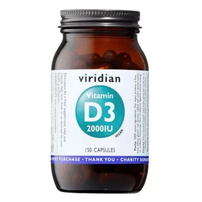 Viridian Vitamin D3 2000IU cps.150