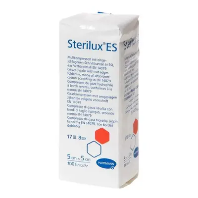 GÁZA SKLÁDANÁ KOMPRESY NESTERILNÍ STERILUX ES 5X5CM,8 VRSTEV,100KS