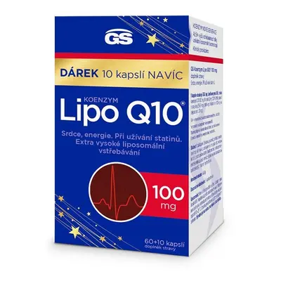 GS Koenzym Lipo Q10 100mg cps.60+10 dárek