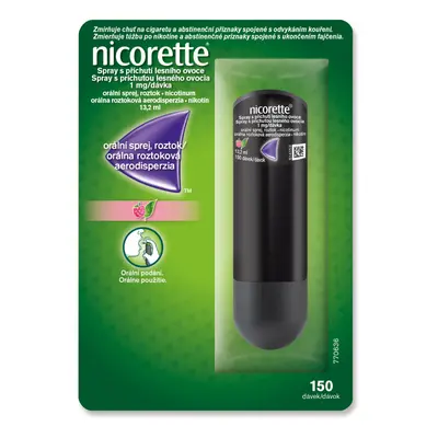 NICORETTE SPRAY S PŘÍCHUTÍ LESNÍHO OVOCE 1MG/DÁV ORM SPR SOL 1X13,2ML