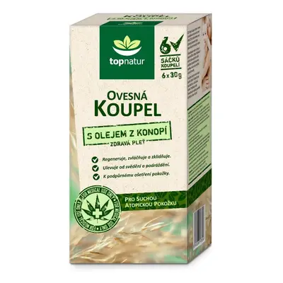 Ovesná koupel s olejem z konopí 6x30g Topnatur