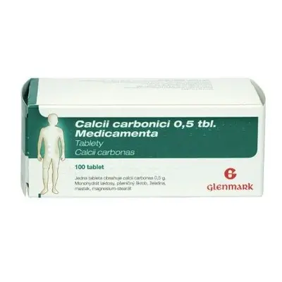 CALCII CARBONICI 0,5 TBL. MEDICAMENTA 0,5G TBL NOB 100