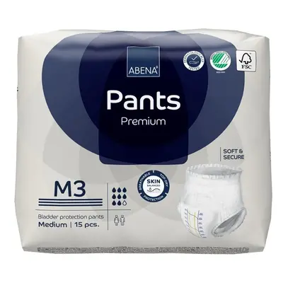 ABENA PANTS PREMIUM M3 KALHOTKY ABSORPČNÍ NAVLÉKACÍ, PRODYŠNÉ, BOKY 80-11