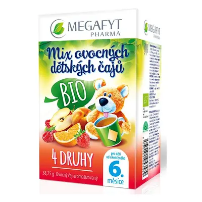 Megafyt Mix ovocných dětských čajů BIO 4x5 sáčků