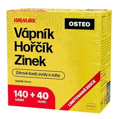 Walmark Vápník Hořčík Zinek Osteo 140+40 tablet navíc