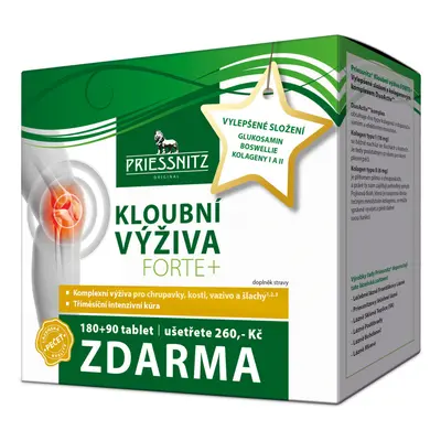 Priessnitz Kloubní výživa Forte Glukosamin+Kolagen 180+90 tablet