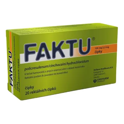 FAKTU 100MG/2,5MG SUP 20