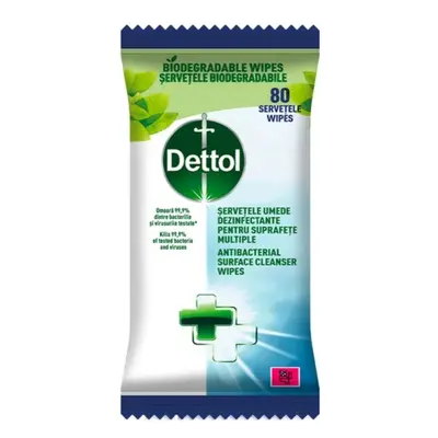 Dettol antibakteriální ubrousky na povrchy 80ks