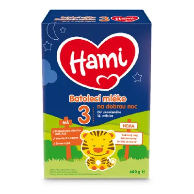 Hami 3 batolecí mléko na dobrou noc 600g