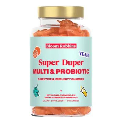 Bloom Robbins Super Duper MULTI & PROBIOTIC probiotika s vitamíny pro zlepšení trávení gumídci 6