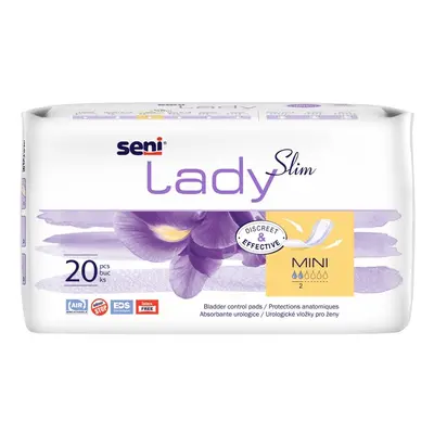 SENI LADY SLIM MINI inkontinenční vložky pro ženy, 20 ks, 9,5 x 20,5 c