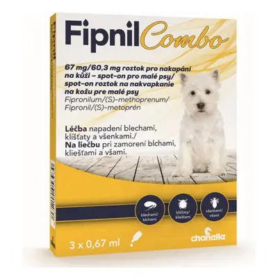 Fipnil Combo 67/60.3 mg spot-on Dog S 3x0.67ml