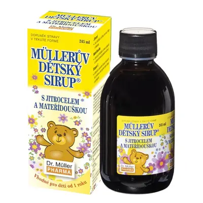 Müllerův dětský sirup s jitrocelem a mateříd.245ml