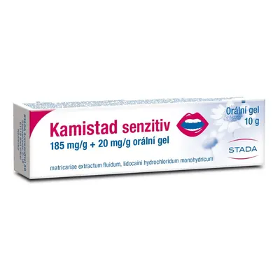 KAMISTAD SENZITIV 185MG/G+20MG/G ORM GEL 1X10G