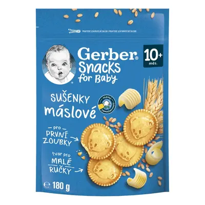 Gerber Snacks máslové sušenky 180g 10M+