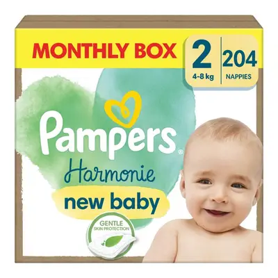 Pampers Harmonie New Baby Monthly Box S2 204ks