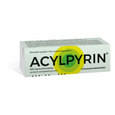 ACYLPYRIN 500MG TBL EFF 15