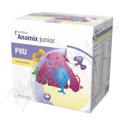 PKU ANAMIX JUNIOR S PŘÍCHUTÍ VANILKOVOU POR PLV 15X36G