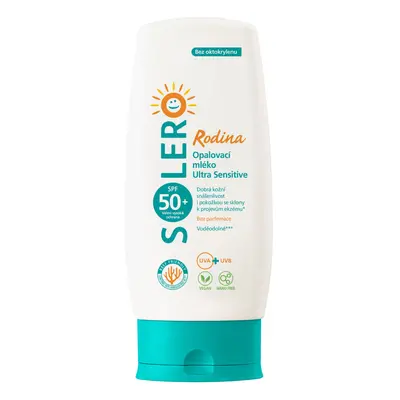 SOLERO Opalovací mléko Sensitive Rodina SPF50+ 200ml