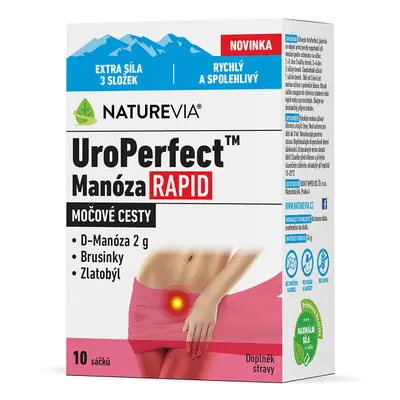 NatureVia UroPerfect Manóza Rapid 10 sáčků