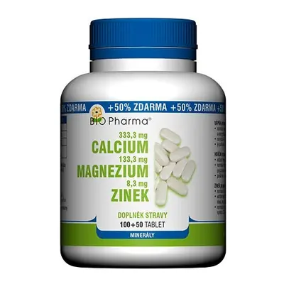 Bio-Pharma Calcium + Magnesium+Zinek 100+50 tablet