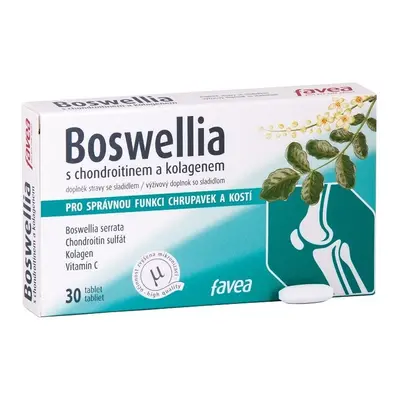 Favea Boswellia s chondroitinem a kolagenem tbl.30