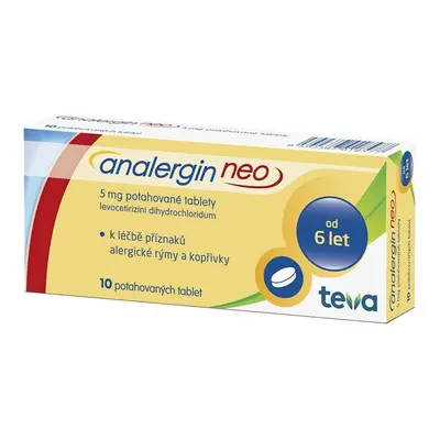 ANALERGIN NEO 5MG TBL FLM 10