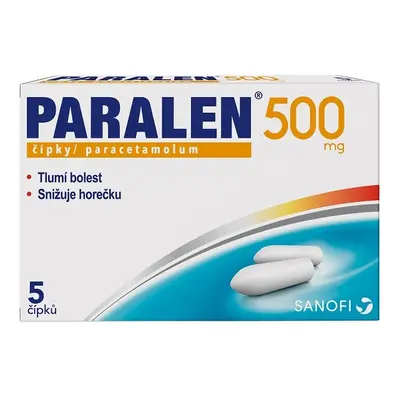 PARALEN 500MG SUP 5