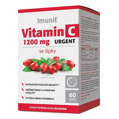 Vitamin C 1200 mg URGENT se šípky Imunit 60 tbl.