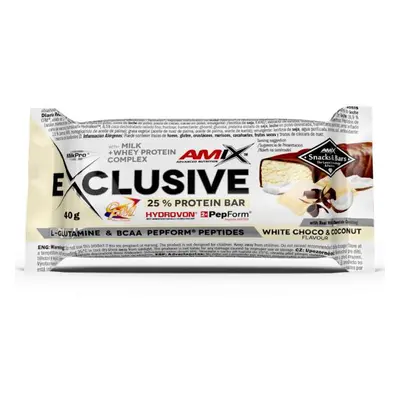 Amix Exclusive Protein Bar 40 g white choco coconut