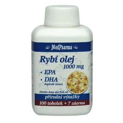 MedPharma Rybí olej 1000mg+EPA+DHA tob.107