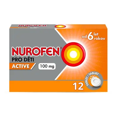 NUROFEN PRO DĚTI ACTIVE 100MG POR TBL DIS 12