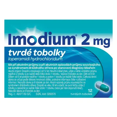 IMODIUM 2MG CPS DUR 12