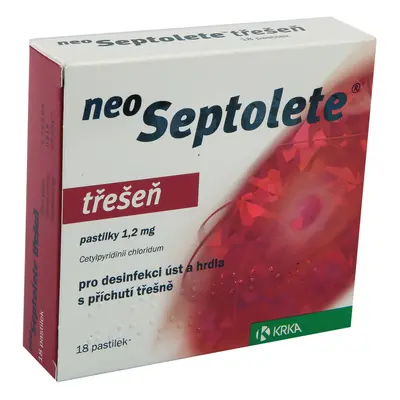 NEOSEPTOLETE TŘEŠEŇ 1,2MG PAS 18