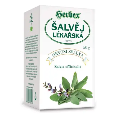 HERBEX Šalvěj lékařská čaj sypaný 50g