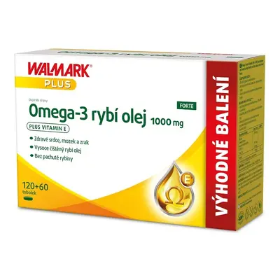 Walmark Omega-3 rybí olej 1000mg tob.120+60