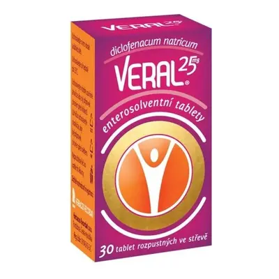 VERAL 25MG TBL ENT 30