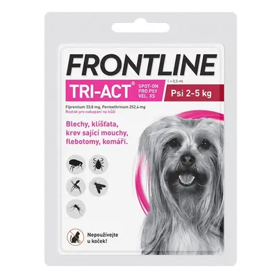 Frontline Tri-Act psi 2-5kg spot-on pipeta 1x0.5ml