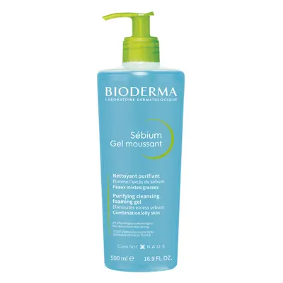 BIODERMA Sébium Gel moussant jemný čisticí gel pro smíšenou a mastnou pleť 500 ml