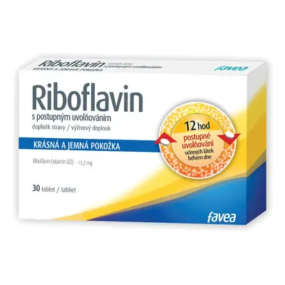 Favea Riboflavin s postupným uvolňováním tbl.30