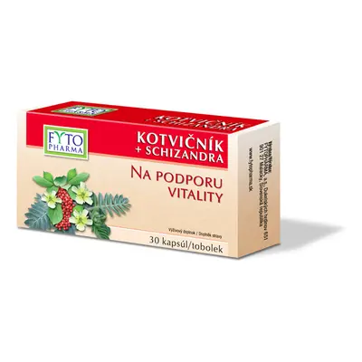 Kotvičník+Schizandra tob.30 na podp.vitality Fyto