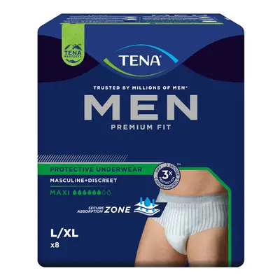 Tena Men PU Maxi L/XL inkontinenční kalhotky 8ks