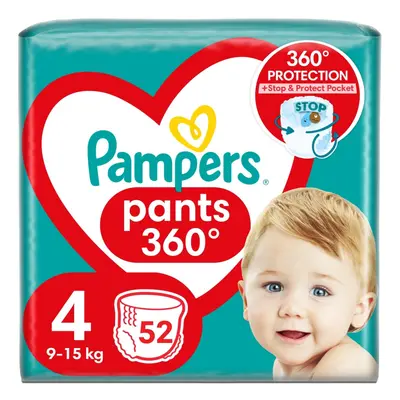 Pampers Pants 4 plenkové kalhotky 9-15kg 52ks