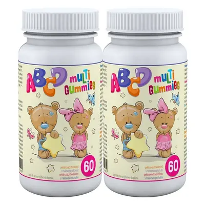 ABCD Multi Gummies 2x60 pektinových bonbónů